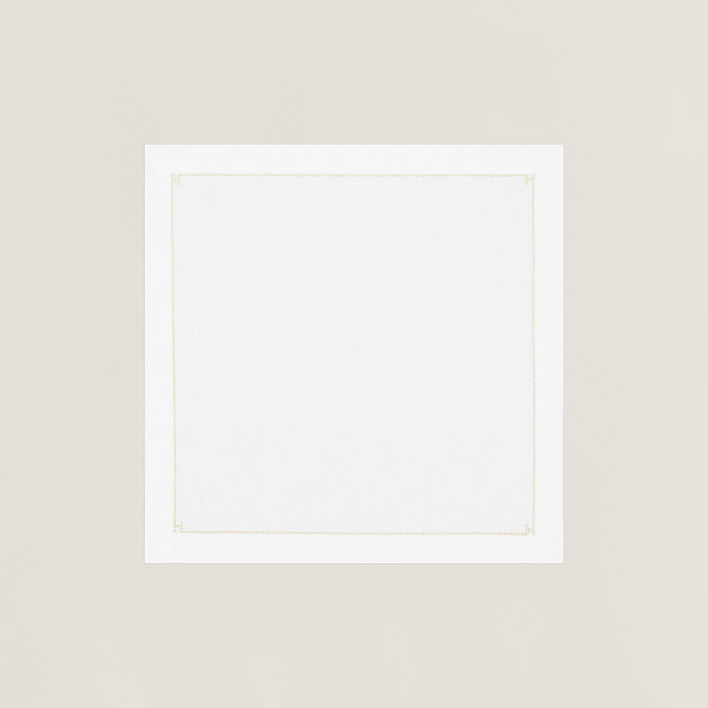 エルメス　テーブルナプキン　２枚 新品　未使用 テーブルナプキン 《アンテルリーニュ》 - ホワイト | Hermès